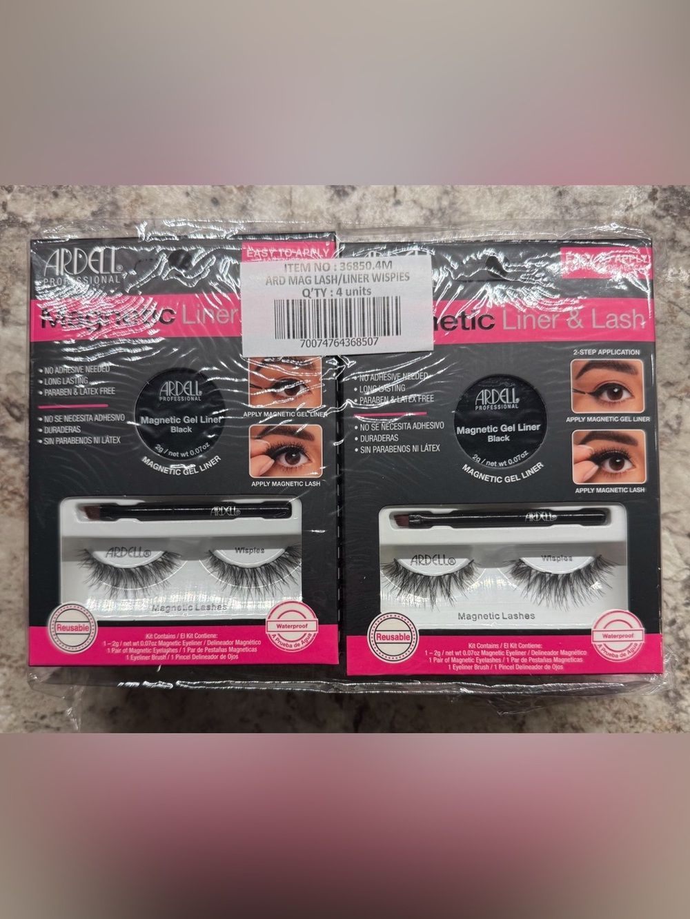 Ardell Magnetic Lash & Gel Liner kit Set - Black wispies